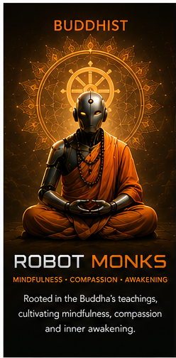 Buddhist Robot Monks